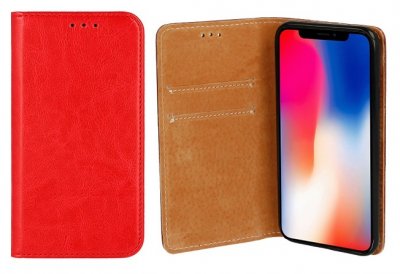 Xiaomi Redmi Note 8T Plånboksfodral - Italienskt Läder Röd