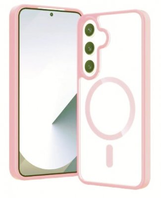 Samsung Galaxy S25 MagSafe-Skal Transparent / Ljusrosa