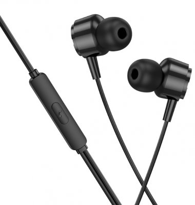 Borofone In-Ear Hörlurar USB-C Crystal - Svart