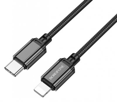Borofone USB-C till Lightning Kabel 1 Meter - 20W Snabbladdning Svart