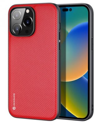 iPhone 14 Pro Skal Nylon Röd Dux Ducis