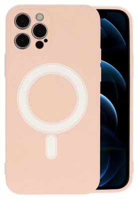 iPhone 12 Skal Beige Magsafekompatibelt Silikon