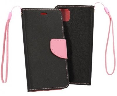 Plånboksfodral iPhone 13 Mini EKO Svart / Rosa