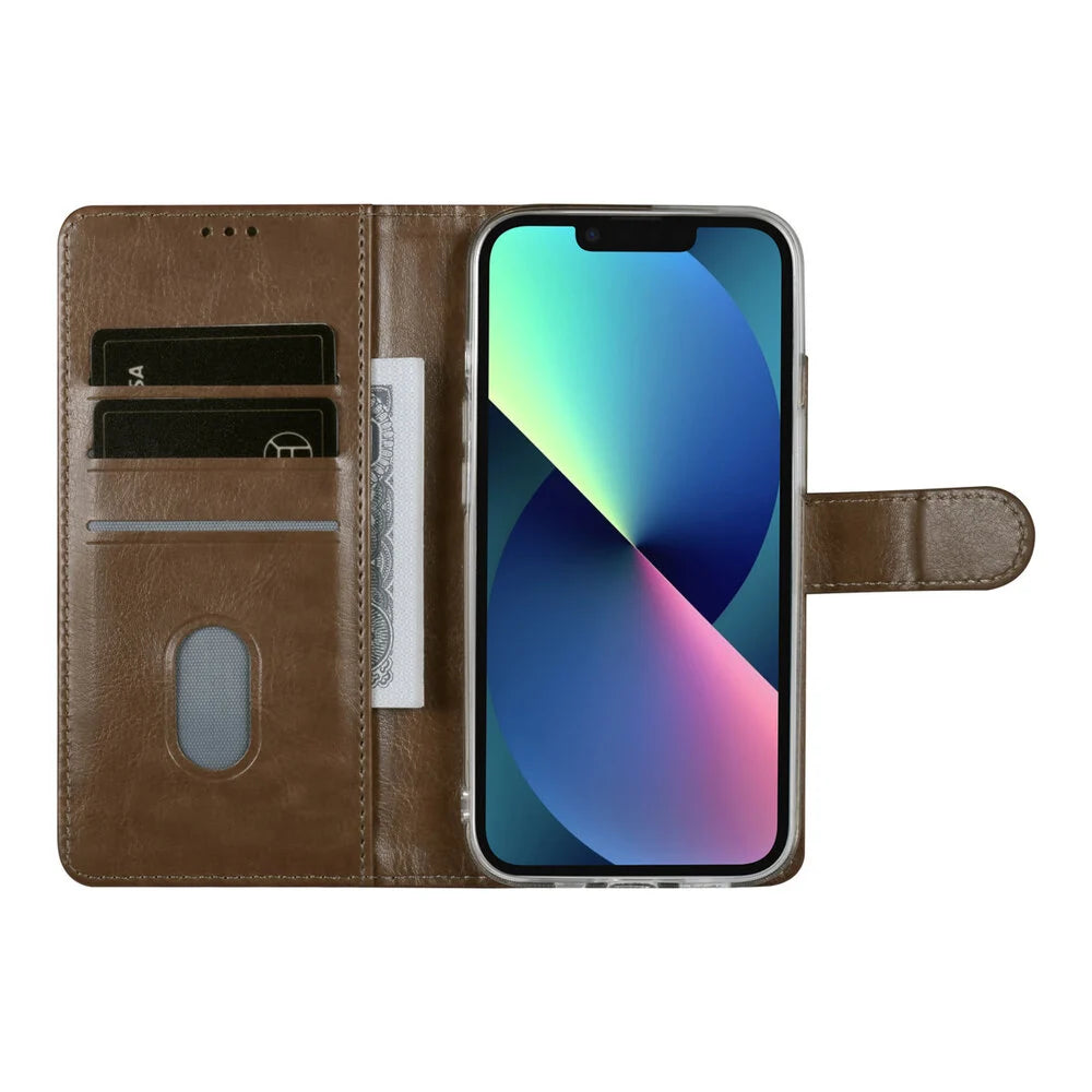 UNIQ iPhone 13 Plånboksfodral - Mocha Mousse Brun