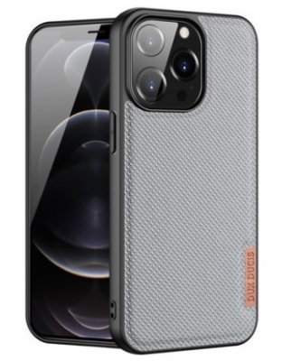 iPhone 13 Pro Skal Nylon Dux Ducis Ljusgrå