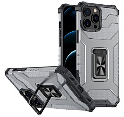 iPhone 13 Pro Skal Ring Armour Transparent / Svart