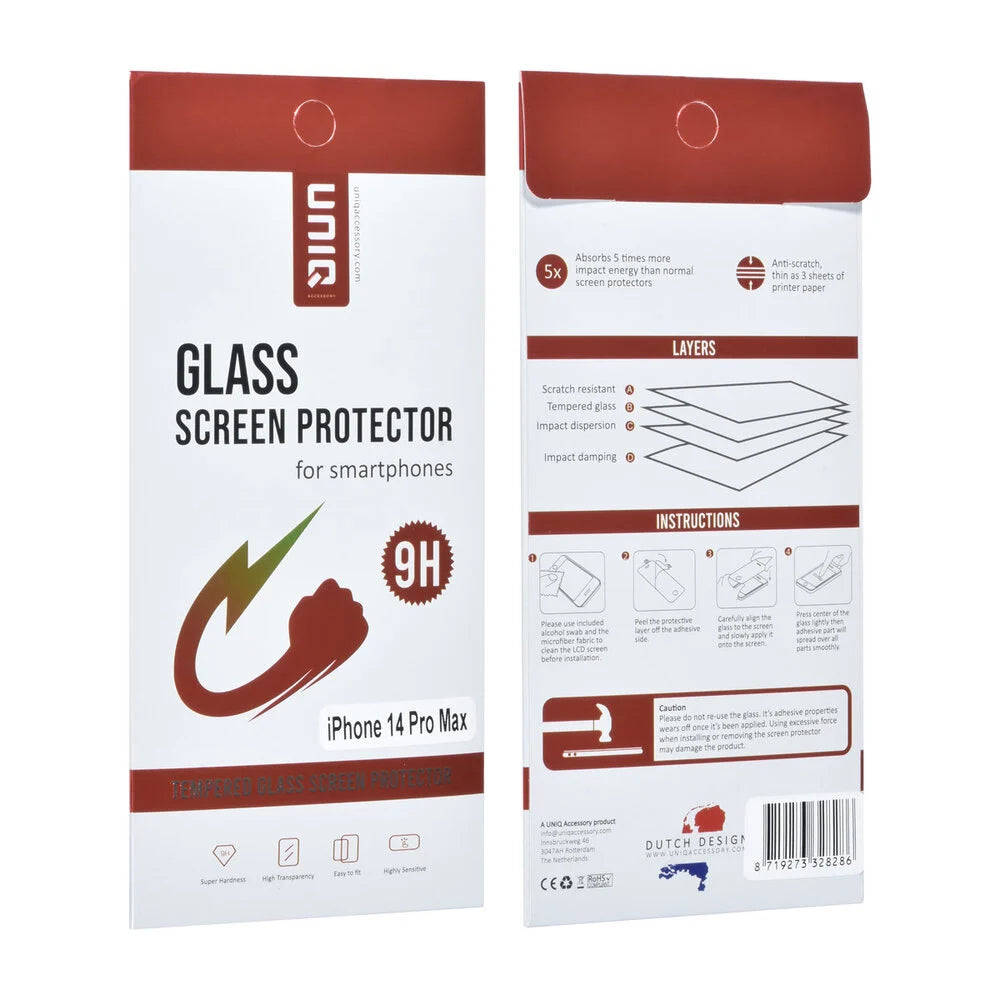 iPhone 14 Pro Max Skärmskydd - Härdat Glas UNIQ