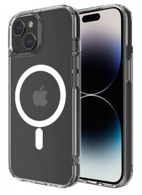 iPhone 15 PLUS Skal Transparent Magsafekompatibelt