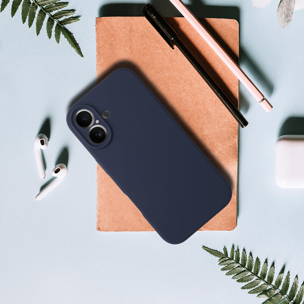 iPhone 17 Skal - Mörkblå Silikon