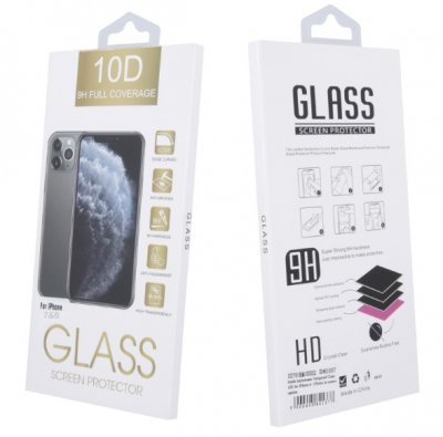Skärmskydd iPhone 7 / iPhone 8 Curved Edge 10D Full-Cover