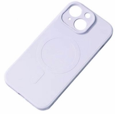 iPhone 15+ (15 Plus) Silikon Skal Magsafekompatibelt Ljuslila