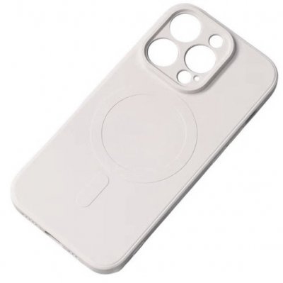 iPhone 15+ (15 Plus) Silikon Skal Magsafekompatibelt Beige