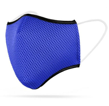 1-PACK Tvättbart Munskydd Active Sport Safirblå MEDIUM