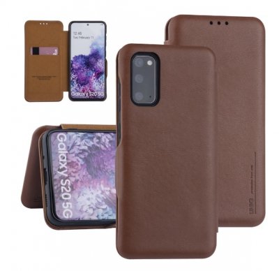 UNIQ Flip Fodral Samsung Galaxy S20 Mocha Mousse Brun