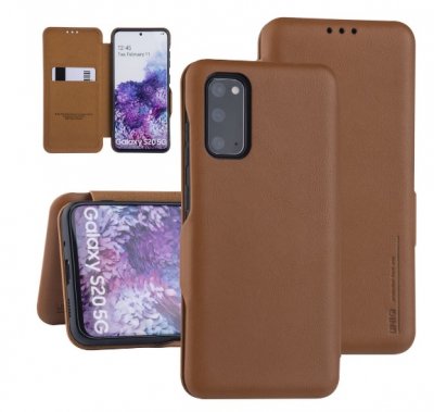 UNIQ Flip Fodral Samsung Galaxy S20 Ljusbrun