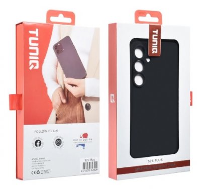 TUNIQ Samsung Galaxy S25 Plus Silikonskal - Svart Premium