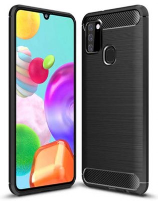 Samsung Galaxy A21S - Skal Karbon Svart