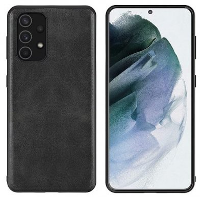 Samsung Galaxy A32 5G Skal - Läder Svart