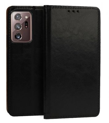 Plånboksfodral Samsung Galaxy Note 20 ULTRA Äkta Italienskt Läder Svart