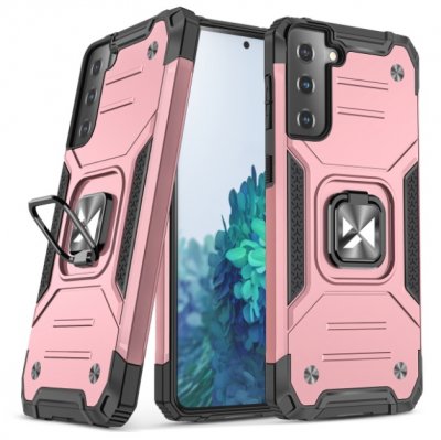 Samsung Galaxy S22 Ultra Skal Armour Rosa Med Ring
