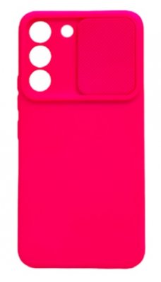 Samsung Galaxy S23 Mobilskal Neonrosa Med Linsskydd