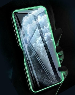 iPhone 12 Mini Skärmskydd Självlysande Grön