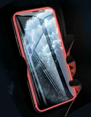 iPhone 13 Mini Skärmskydd Självlysande Röd