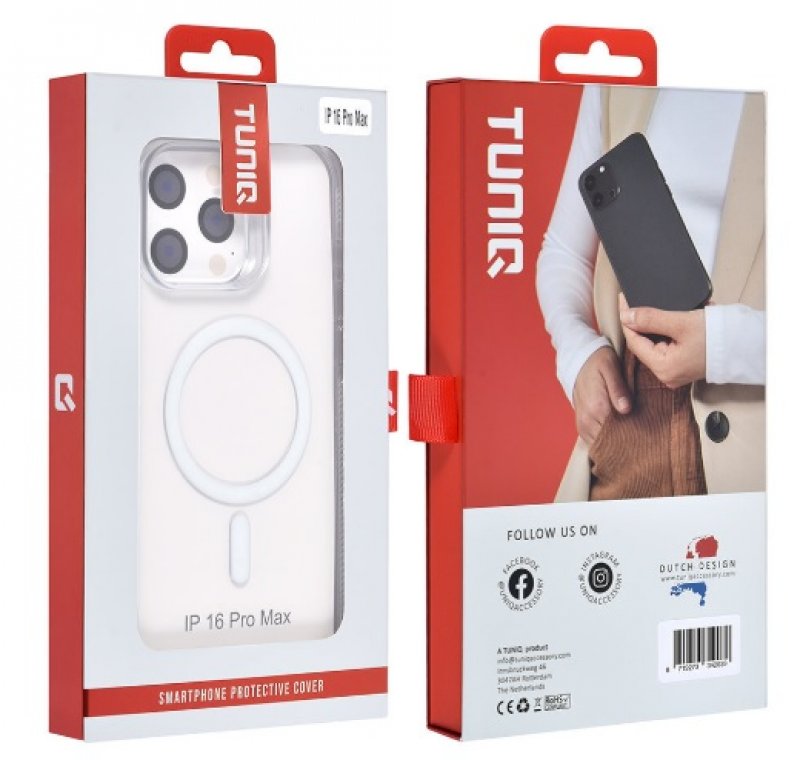 iPhone 16 Pro Max Skal Transparent MagSafe-kompatibelt