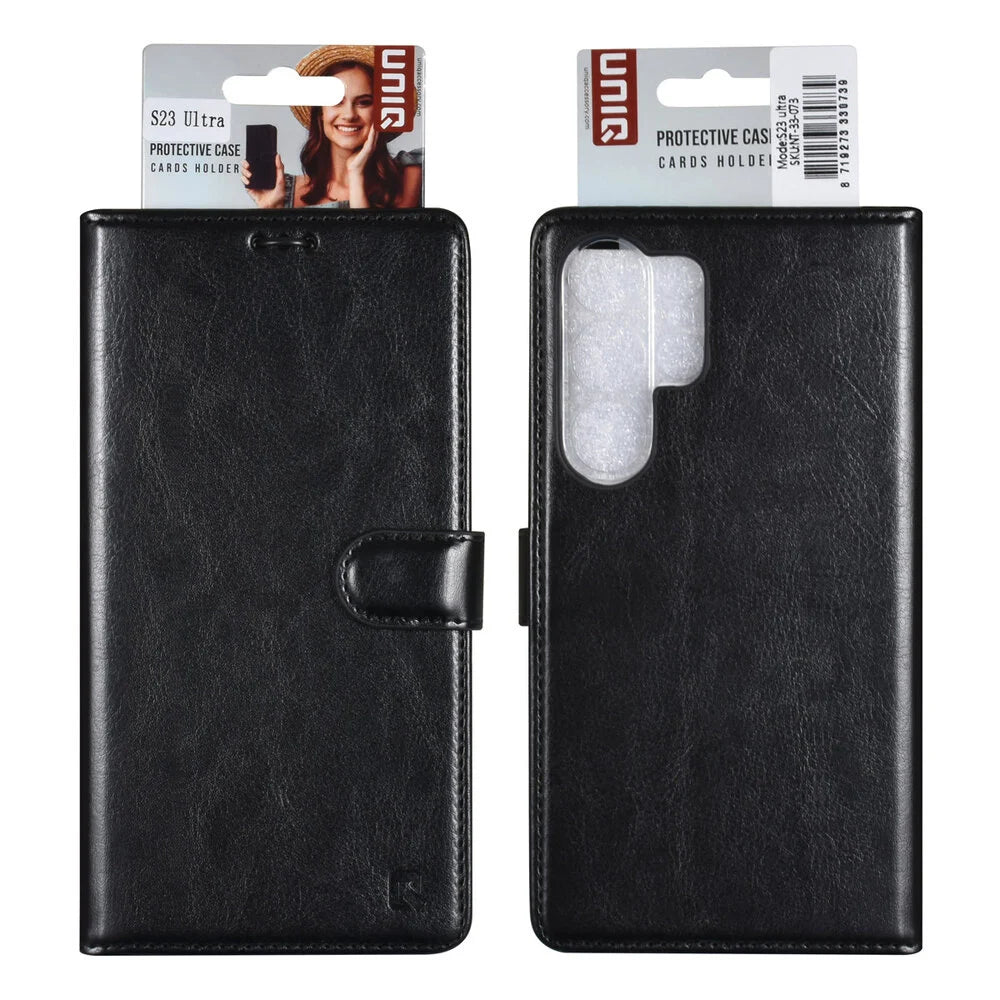UNIQ Samsung Galaxy S23 Ultra Plånboksfodral - Svart
