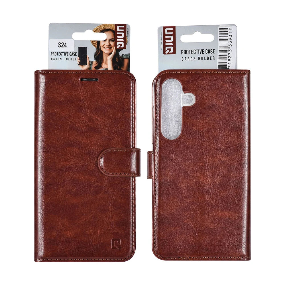 UNIQ Samsung Galaxy S24 Plånboksfodral - Mocca Brun (3 kortfack)
