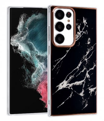 Samsung Galaxy S23 ULTRA Skal Marmor Svart UNIQ