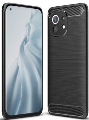Xiaomi Mi 11 Skal - Karbon Svart