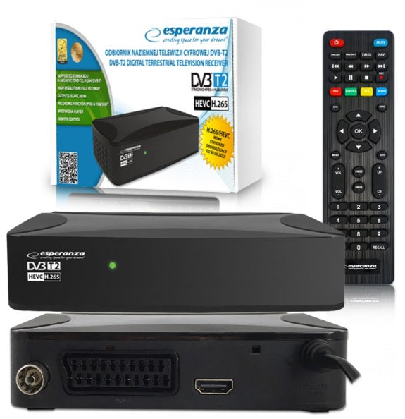 Digital TV-mottagare för Markbunden TV via Antenn