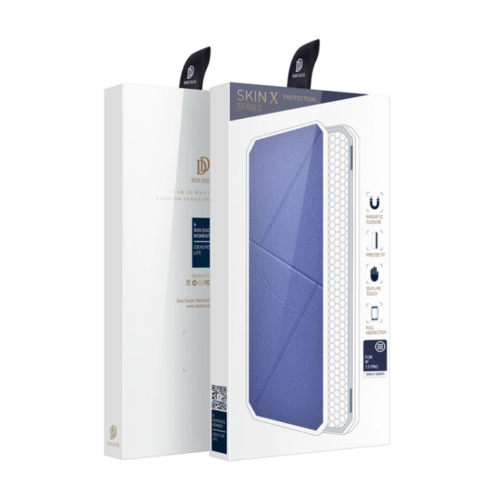Dux Ducis iPhone 13 Pro Max Plånboksfodral - Skin X Blå