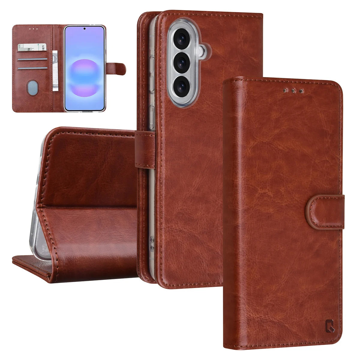 TUNIQ Samsung Galaxy A57 Plånboksfodral - Brun