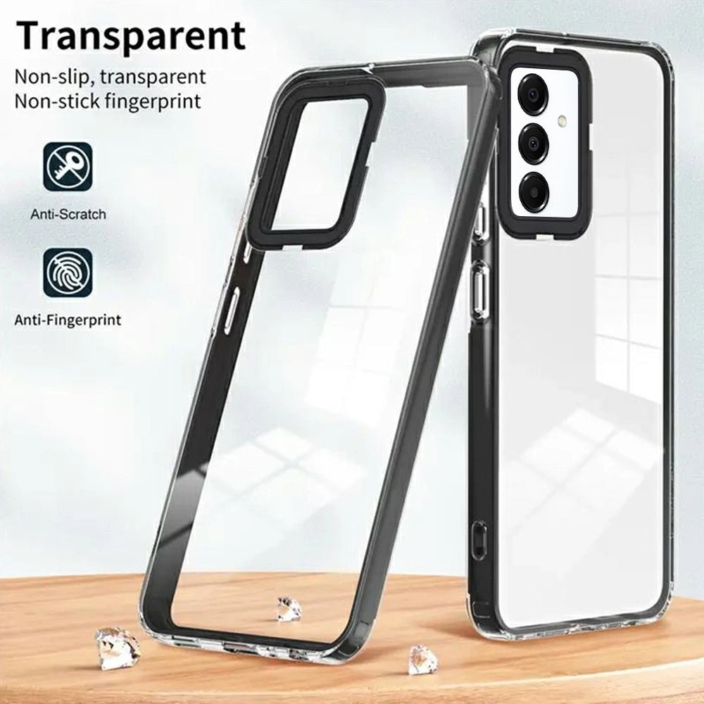 Samsung Galaxy S23 FE Hybrid Skal - Transparent med Svart Ram