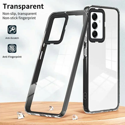 Samsung Galaxy S23 FE Hybrid Skal - Transparent med Svart Ram