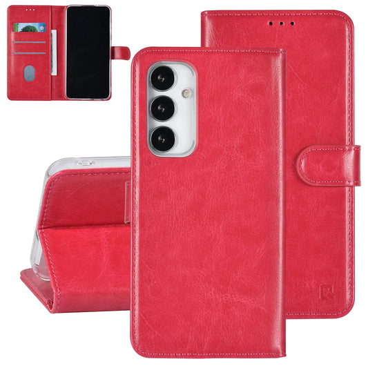 UNIQ Samsung Galaxy S23 FE Plånboksfodral - UNIQ Mörkrosa