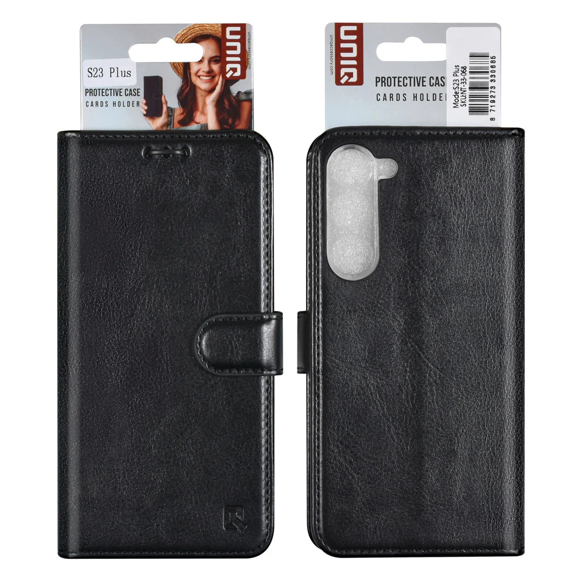 UNIQ Samsung Galaxy S23 Plus Plånboksfodral - Svart