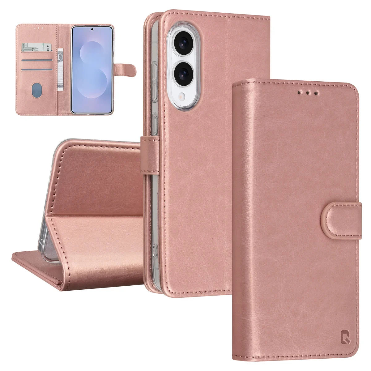 TUNIQ Samsung Galaxy S25 Edge Plånboksfodral - Rosé