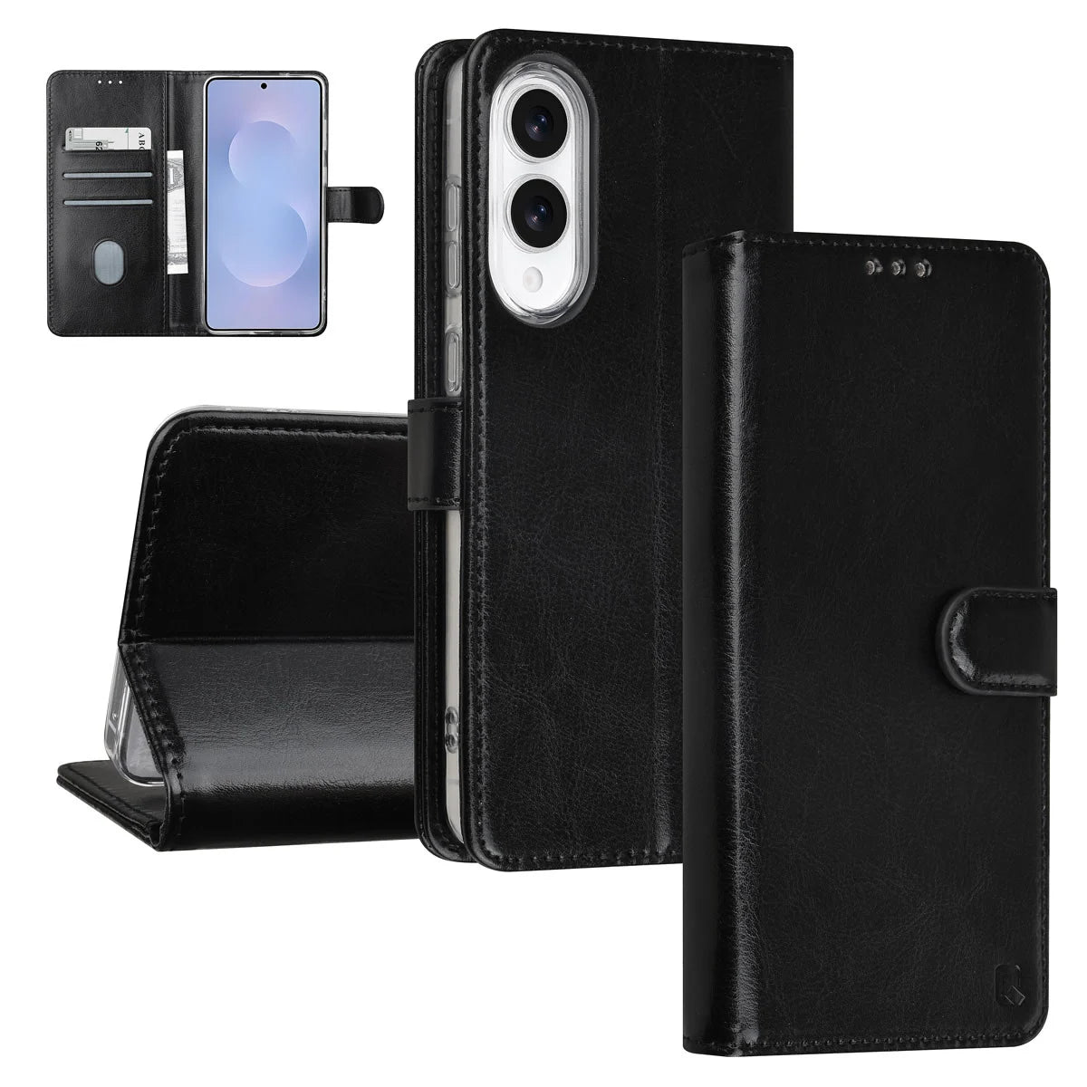 TUNIQ Samsung Galaxy S25 Edge Plånboksfodral - Svart