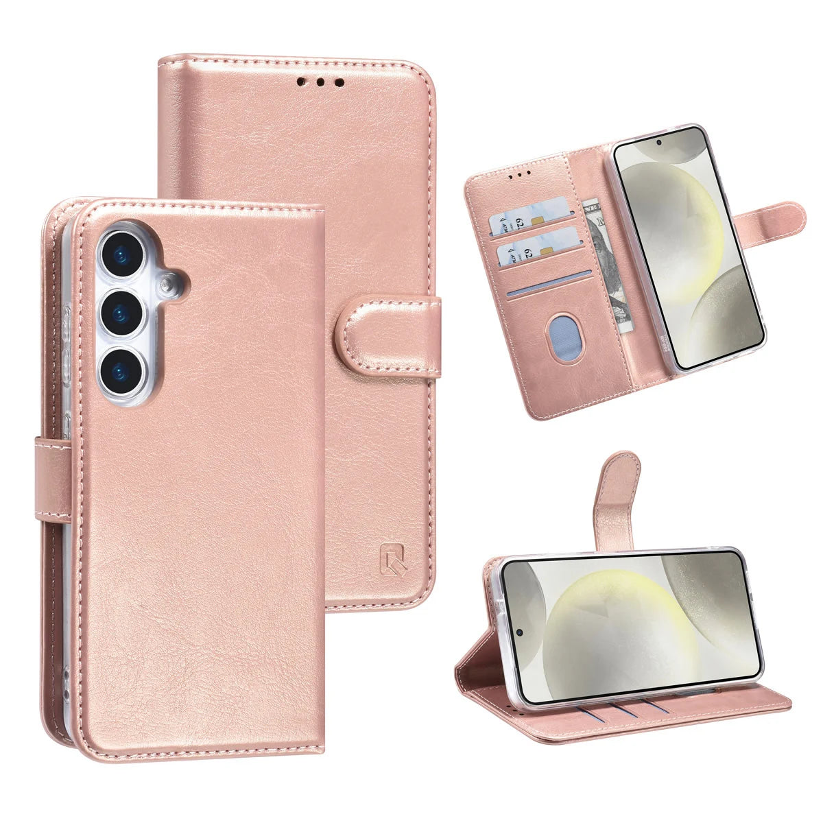 TUNIQ Samsung Galaxy S25 Plånboksfodral - Rosé