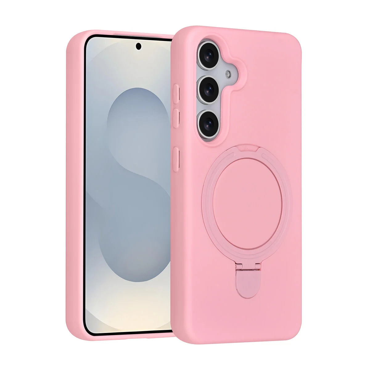 Samsung Galaxy S25 Skal - Rosa med MagSafe och Ringhållare