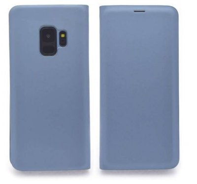 Samsung Galaxy S9 Flip Cover Fodral - Metallic Blå