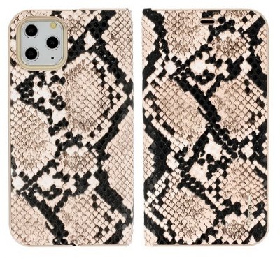 iPhone 12 Mini Fodral Ormskinnsmönstrad - Brun