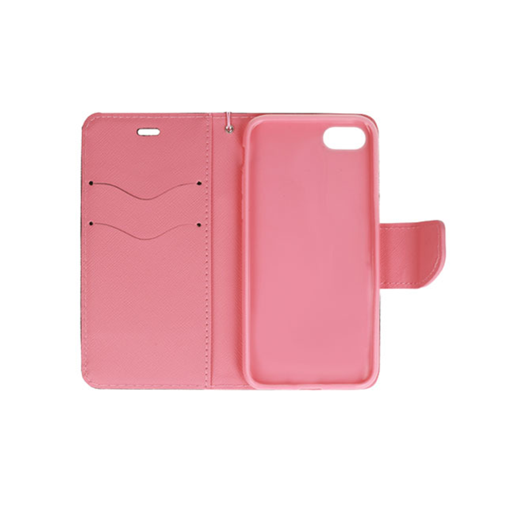 iPhone 13 Mini Plånboksfodral - EKO Svart/Rosa