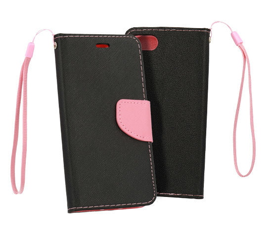 iPhone 13 Mini Plånboksfodral - EKO Svart/Rosa