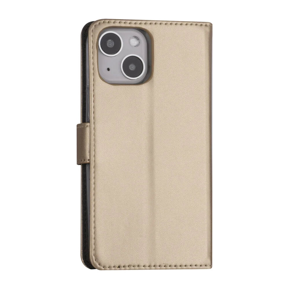 iPhone 13 Mini Plånboksfodral - Guld (3 kortfack)