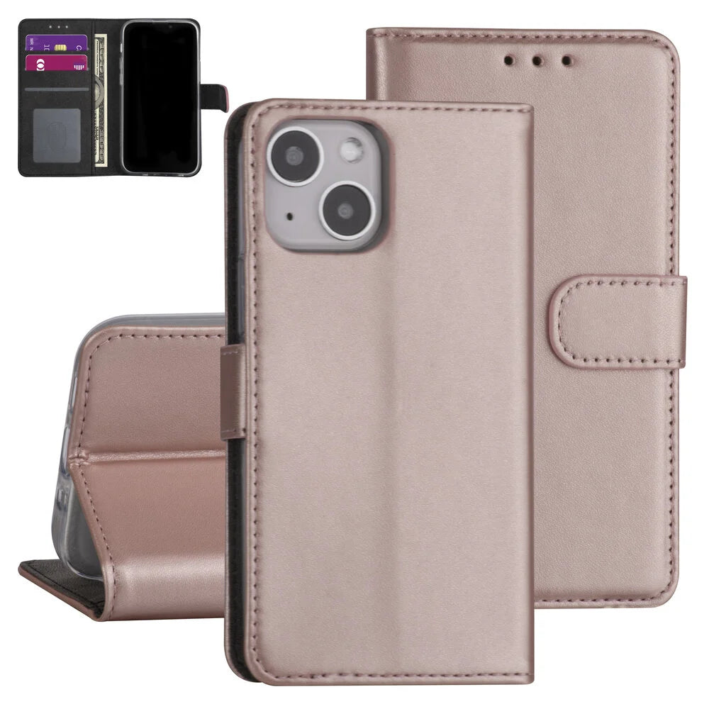 iPhone 13 Mini Plånboksfodral - Rosé (3 kortfack)