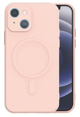 iPhone 13 Skal Magsafekompatibelt Silikon Ljusrosa
